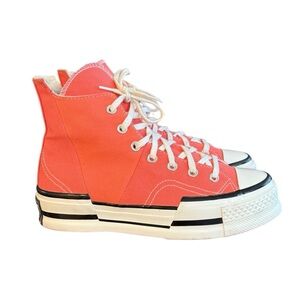 Converse Coral High-Top Platform Sneakers